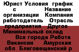 Юрист Условия: график 5/2 с 9.00-!8.00 › Название организации ­ Компания-работодатель › Отрасль предприятия ­ Другое › Минимальный оклад ­ 28 000 - Все города Работа » Вакансии   . Амурская обл.,Благовещенский р-н